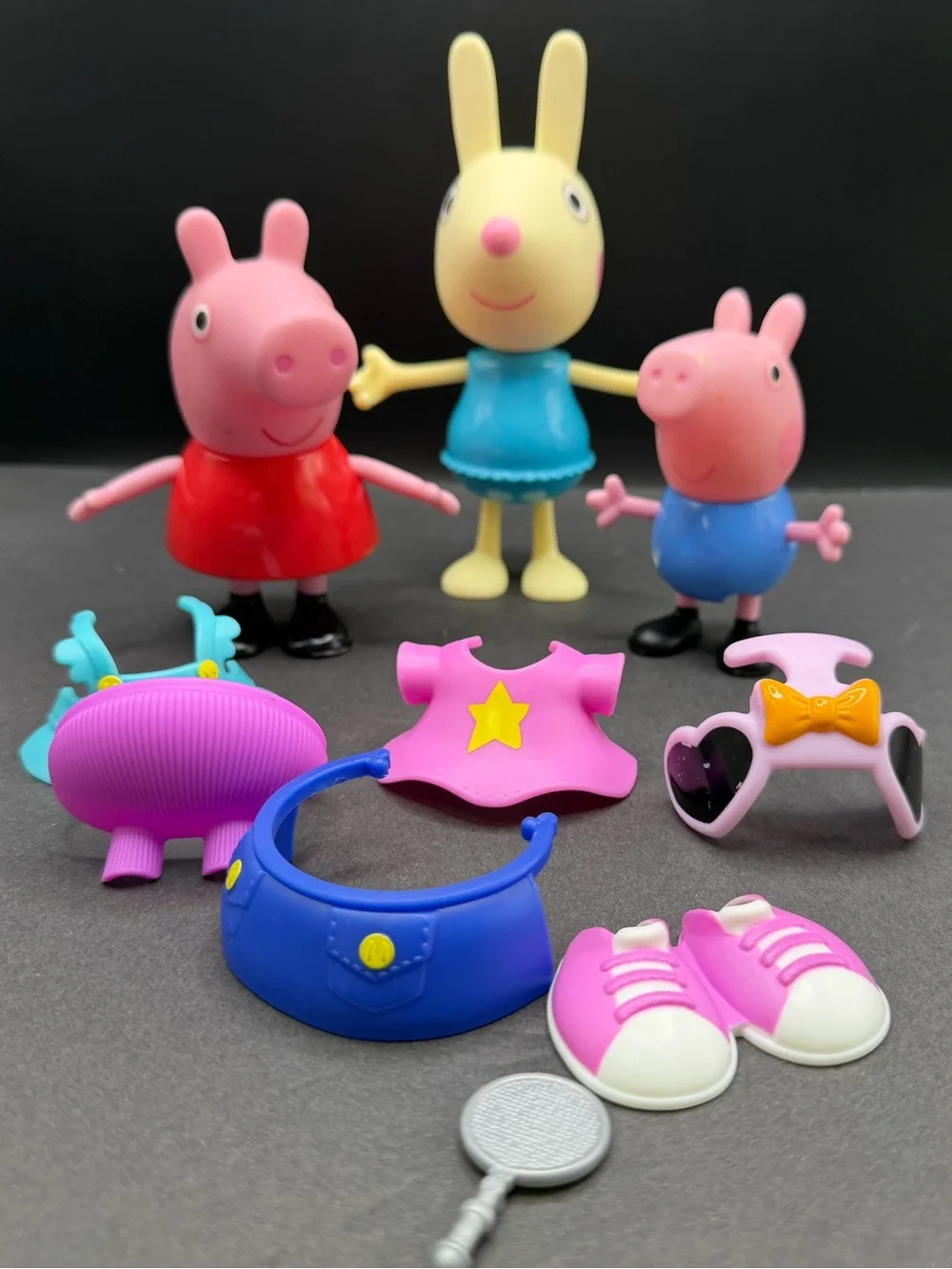 Peppa Pig, Rebecca‎ Dress-Up Figure & two more figures plus accessories